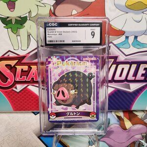 Pokemon Lechonk #08 Holo Sticker - Marumiya - CGC 9